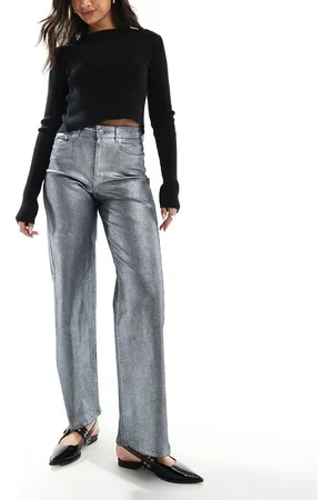 JJXX – Tokyo – Jeans in glitzerndem mit weitem Schnitt