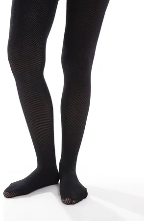 Lindex – Strumpfhose in mit Chevron-Muster, 60 DEN