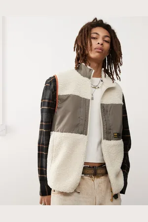 Vans – Trevor – Teddyfell-Weste in Hellbeige
