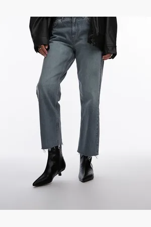 Topshop – Nellie – Spitze Stiefeletten in mit mittelhohem Absatz