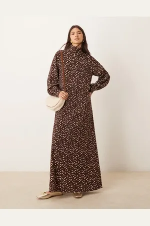 Glamorous – Hochgeschlossenes Maxikleid in mit Blumenmuster