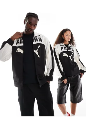 PUMA – Archive – Locker geschnittene Trainingsjacke in und Weiß