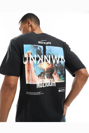 Only & Sons – Lässig geschnittenes T-Shirt in mit Horizont-Rückenprint