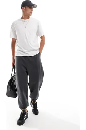 ASOS – Premium – Schwere Oversize-Jogginghose in verwaschenem Schwarz, 400 g/m²