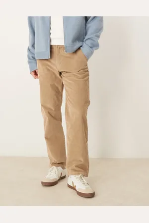 SELECTED – Miles – Cordhose in Cremeweiß mit geradem Schnitt