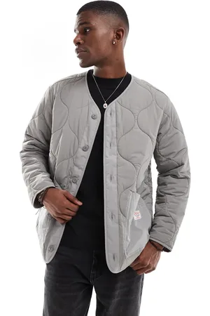 Lee – Leichte Jacke in Hellgrau mit Zwiebelsteppung