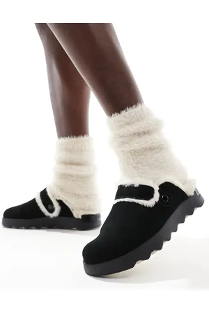sorel – Viibe Cozy – Clogs aus Kunstpelz in und Natur