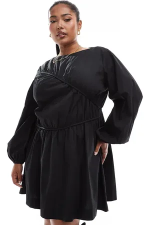 ASOS ASOS DESIGN Curve – Minikleid in mit Raffungen und asymmetrischem Saum