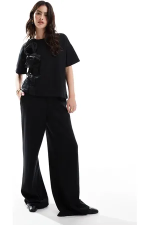 VERO MODA – Jogginghose in mit weitem Schnitt und hohem Bund, Kombiteil