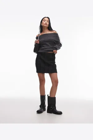 Topshop – Plissee-Minirock in