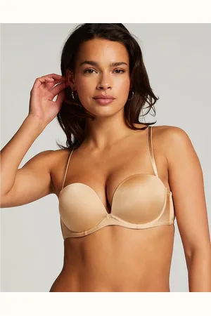 Hunkemöller Hunkemöller – Gepolsterter, trägerloser Maximizer-Bügel-BH in Beige