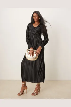 Y.A.S – Langärmliges Plissee-Kleid in