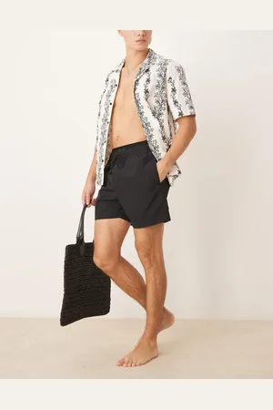 Calvin Klein – CK Monogram – Badeshorts mit doppeltem Bund in Pvh