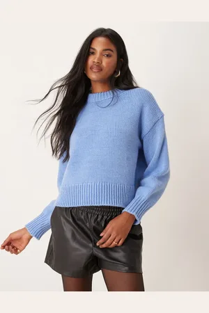 MANGO – Oversize-Pullover in Blassblau