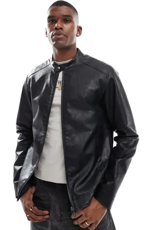 JJ – Racer-Jacke aus Kunstleder in