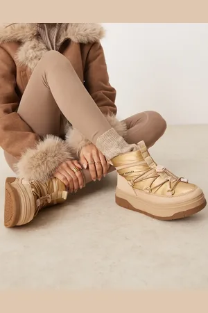 Pajar – Jamie – Schneestiefel aus Nylon in Gold