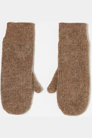 VERO MODA – Gerippte Fäustlinge in meliert