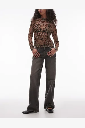 Topshop – Ember – Jeans in Vintage- mit niedrigem Bund und weitem Schnitt