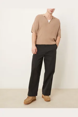 SELECTED – Tony – Weit geschnittene Cordura-Hose in mit Faltendetails