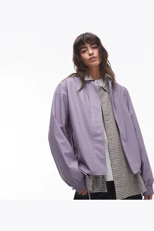 Rains – 18040 – Wasserdichte Jacke in Staublila mit Tunnelzug, exklusiv bei ASOS