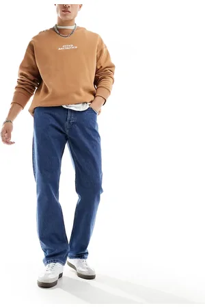 Carhartt – Nolan – Gerade, locker geschnittene Jeans in blauer Waschung