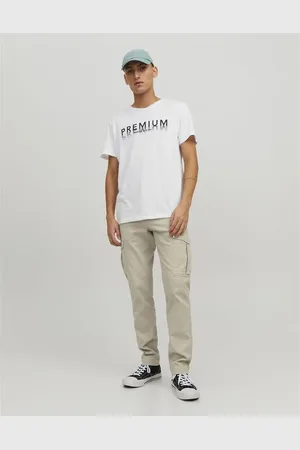 JACK & JONES – Cargohose in Crockery-Beige