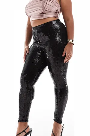 Yours – Pailletten-Leggings in