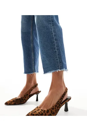 Yours – Pumps mit Fersenriemen und Leopardenmuster