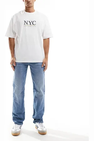 Cotton On Cotton On – Jeans in regulärer, schmaler Passform in Burning-Denimblau