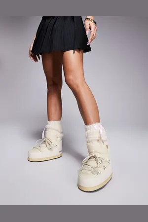 Moon Boot – EVX – Knöchelhohe Stiefel in Cremeweiß