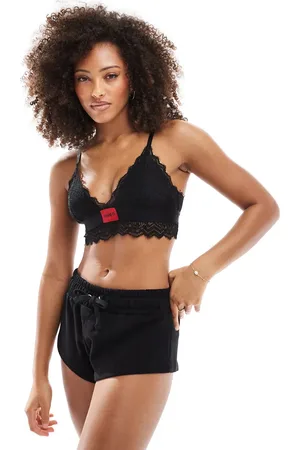 HUGO BOSS HUGO Bodywear – Wattierter Triangel-BH in mit rotem Etikett