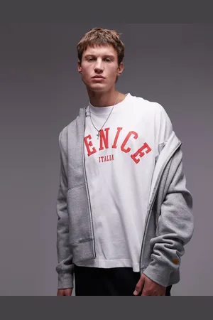 Topman – Kastiges Oversize-T-Shirt mit „Venice“-Print