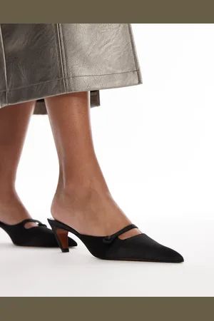 MANGO – Absatzschuhe aus Satin in mit überkreuzter Vorderpartie