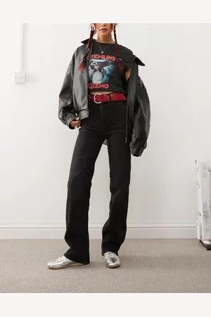 Dr Denim Dr. Denim – Moxy – Jeans in Nebelschwarz mit geradem Schnitt