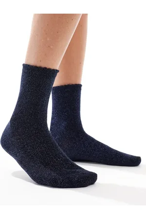 Pieces® – Glitzersocken in Himmelskapitän
