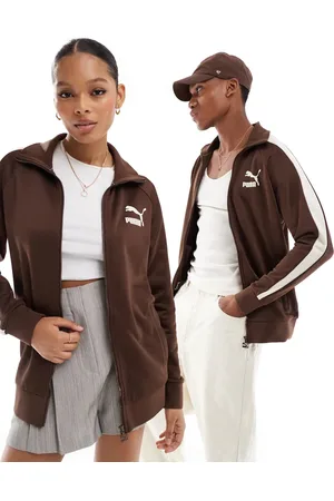 PUMA – T7 Iconic – Trainingsjacke in Espresso