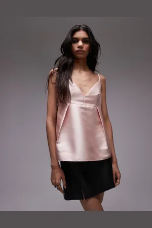 Topshop – Oberteil aus schwerem Satin in , Kombiteil