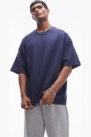 Topman – Hochwertiges Oversize-T-Shirt aus schwerem Stoff in mit mittellangen Ärmeln, 300 g/m²