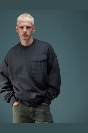 Champion – Rochester – Utility-Sweatshirt in Schwarz mit Rundhalsausschnitt