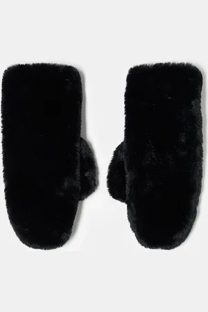 Monki – Fäustlinge aus Kunstpelz in