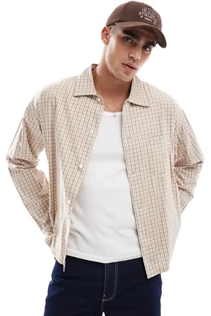 JACK & JONES – Kurz geschnittenes Oversize-Hemd in kariertem