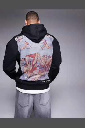 Liquor N Poker – Oversize-Kapuzenpullover in mit „Eternal Paradise“-Rückenprint