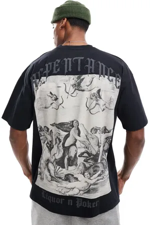 Liquor N Poker – Oversize-T-Shirt in mit Motiv
