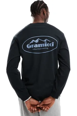 Gramicci – Langärmliges T-Shirt in mit Bergsteigengrafik