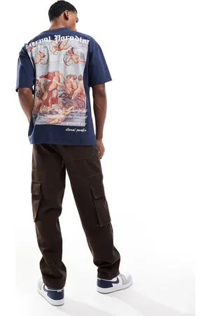 Liquor N Poker – Oversize-T-Shirt in mit „Eternal Paradise“-Rückenprint