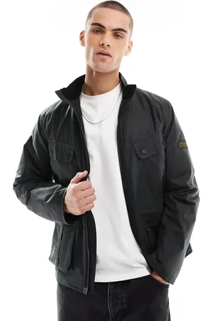 Barbour – Re-Duke – Gewachste Jacke in Salbeigrün