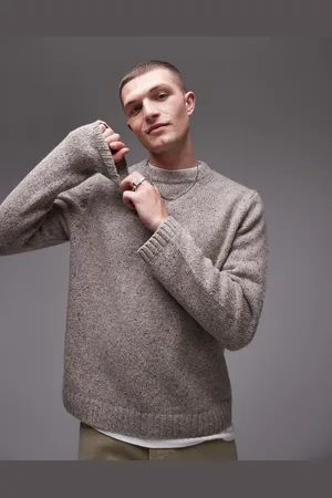 ARKET – Legerer, strukturierter Pullover aus Wollmix in Beige
