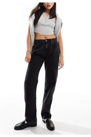 Cotton On Cotton On – Original – Gerade geschnittene Denim-Jeans in Graphitschwarz