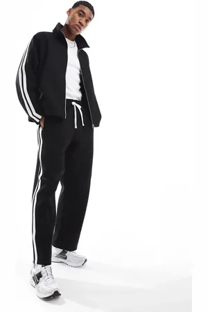 JACK & JONES – Locker geschnittene Jogginghose in mit Seitenstreifen, Kombiteil