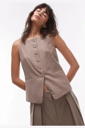 MANGO – Camisole-Weste in mit Knopfleiste, Kombiteil